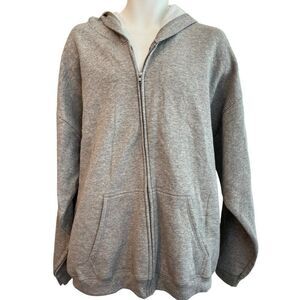 Hanes Adult XXL Soft Full Zip Hoodie Fleeced Hooded Jacket Athleisure New